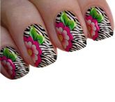 animal print com flores