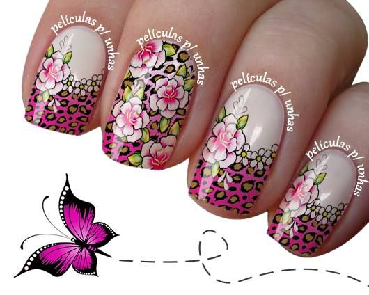 animal print com flores