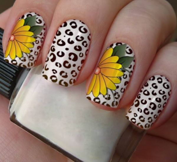 animal print com flores