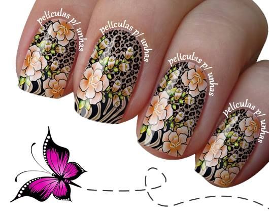 animal print com flores