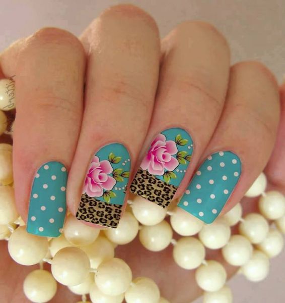 animal print com flores